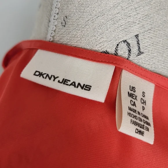 DKNY Red Ruffle Blouse - Picture 2 of 12